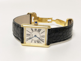 Cartier Vermeil Tank Quartz Inclusief Doos en Certificaat - Dames Polshorloge