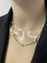 Venetiaans Collier Zoetwater Cultivé Parels - 40/44 cm (Verstelbaar) 12,9 g