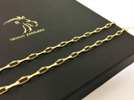 14 K Gouden Closed Forever Schakel Ketting - 73 cm / 21,25 g