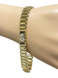 18 Karaat Bicolor Gouden Schakel Armband Heren - 21 cm / 31,1 g / 1 cm