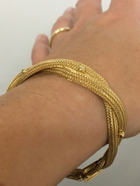 18 K Gouden Vlecht Armband -19 cm / 20,65 g