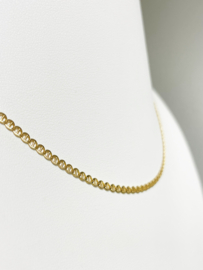 14 K Gouden Gucci Schakel Collier - 43 cm / 3,7 g / 2,5 mm