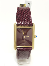 Cartier Must de Cartier Tank Large - Burgundy Red Lacquer / Wijn Rood