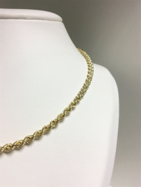 14 K Gouden Koord Collier - 46 cm