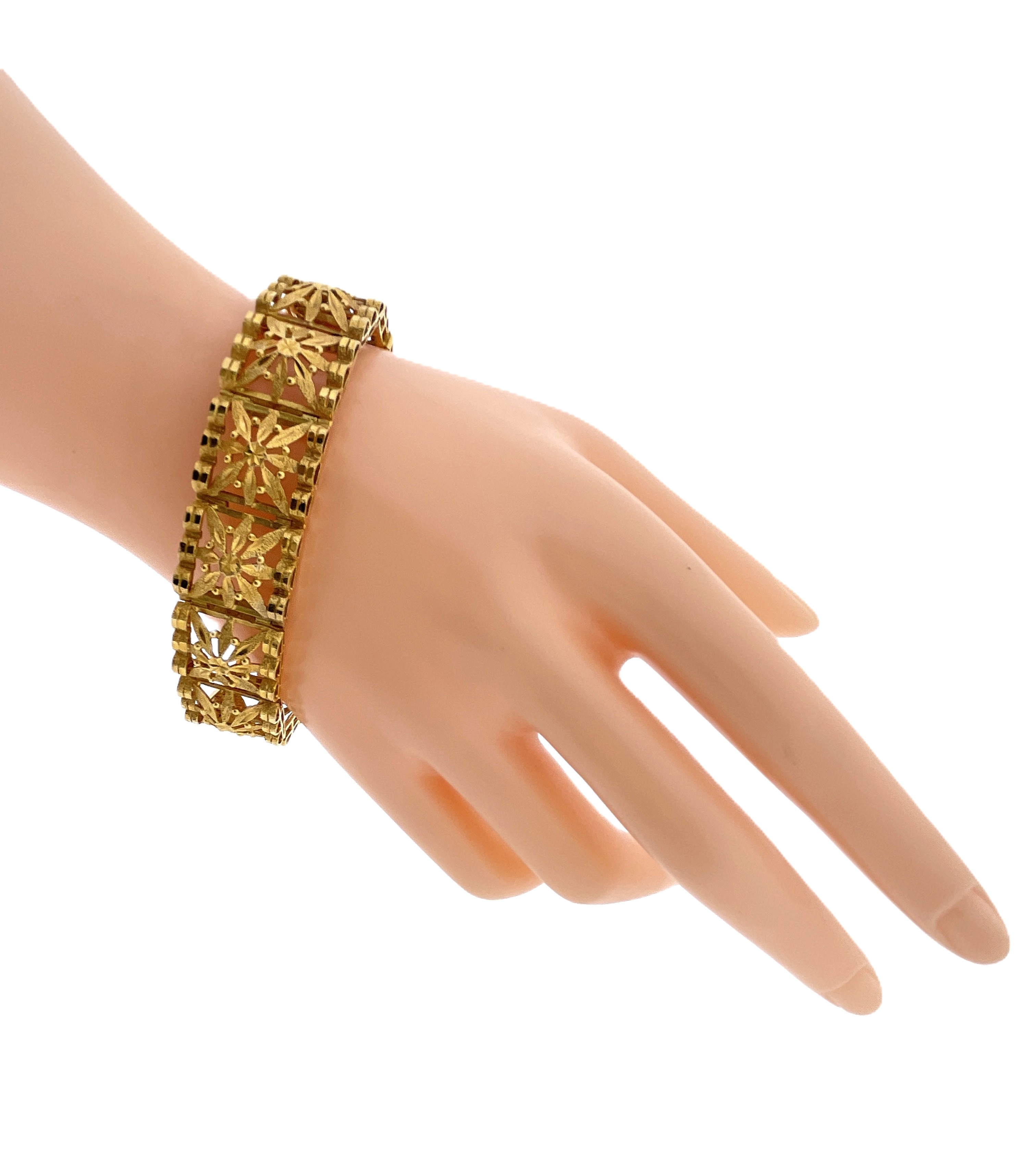 Antiek, handvervaardigd 18 Karaat Gouden Armband - 38.4 g