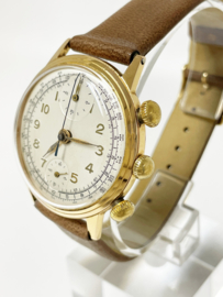 Pierce Watch Company 18 K Antiek Gouden Horloge Chronograaf - 1948