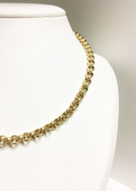 14 K Gouden Jasseron Slot Collier 46 cm /  19,65 g