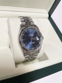 Rolex Oyster Perpetual Datejust 16234 Blue Dial 36 mm - 2002