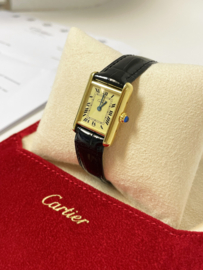 Must de Cartier Tank Midsize Quartz Ivory Roman Dial - Incl Garantie Cartier