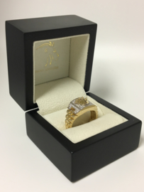 14 K Bicolor Gouden Heren Rolex Ring - 9,7 g