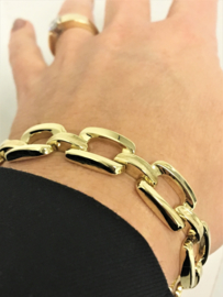 14 K Gouden Schakel Armband - 19,5 cm / 22,35 g