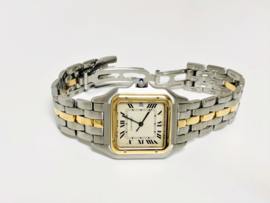 Cartier Panthère XL Jumbo One Row - Staal / Goud Quartz