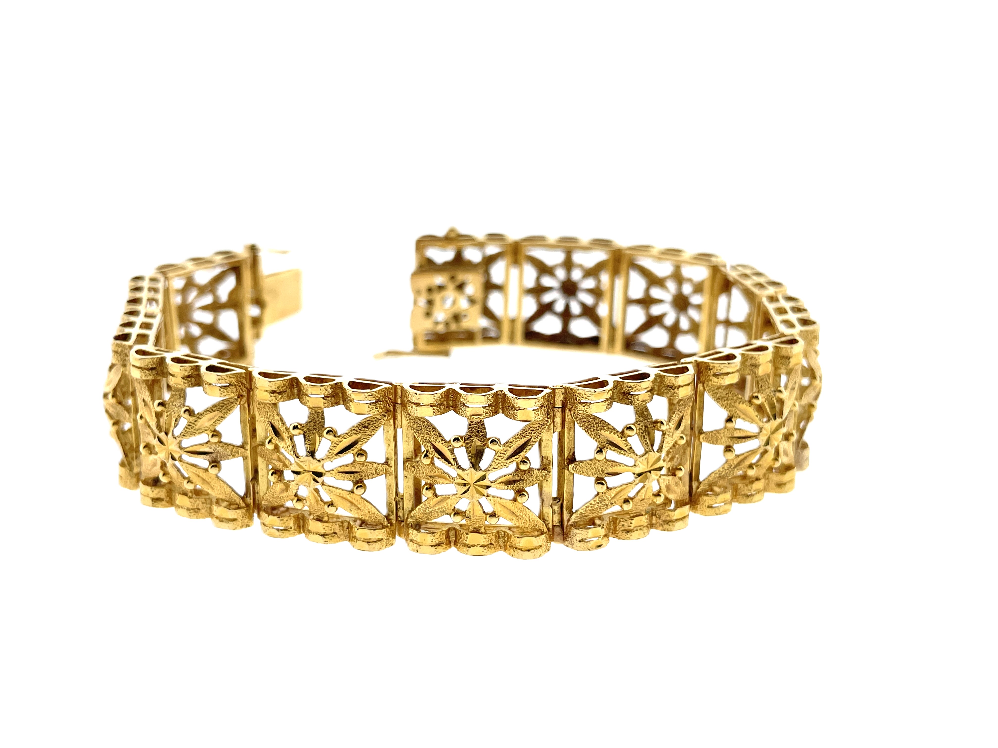 Antiek, handvervaardigd 18 Karaat Gouden Armband - 38.4 g