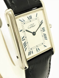 Zilveren Must de Cartier Tank Quartz - Dames Polshorloge - 3289