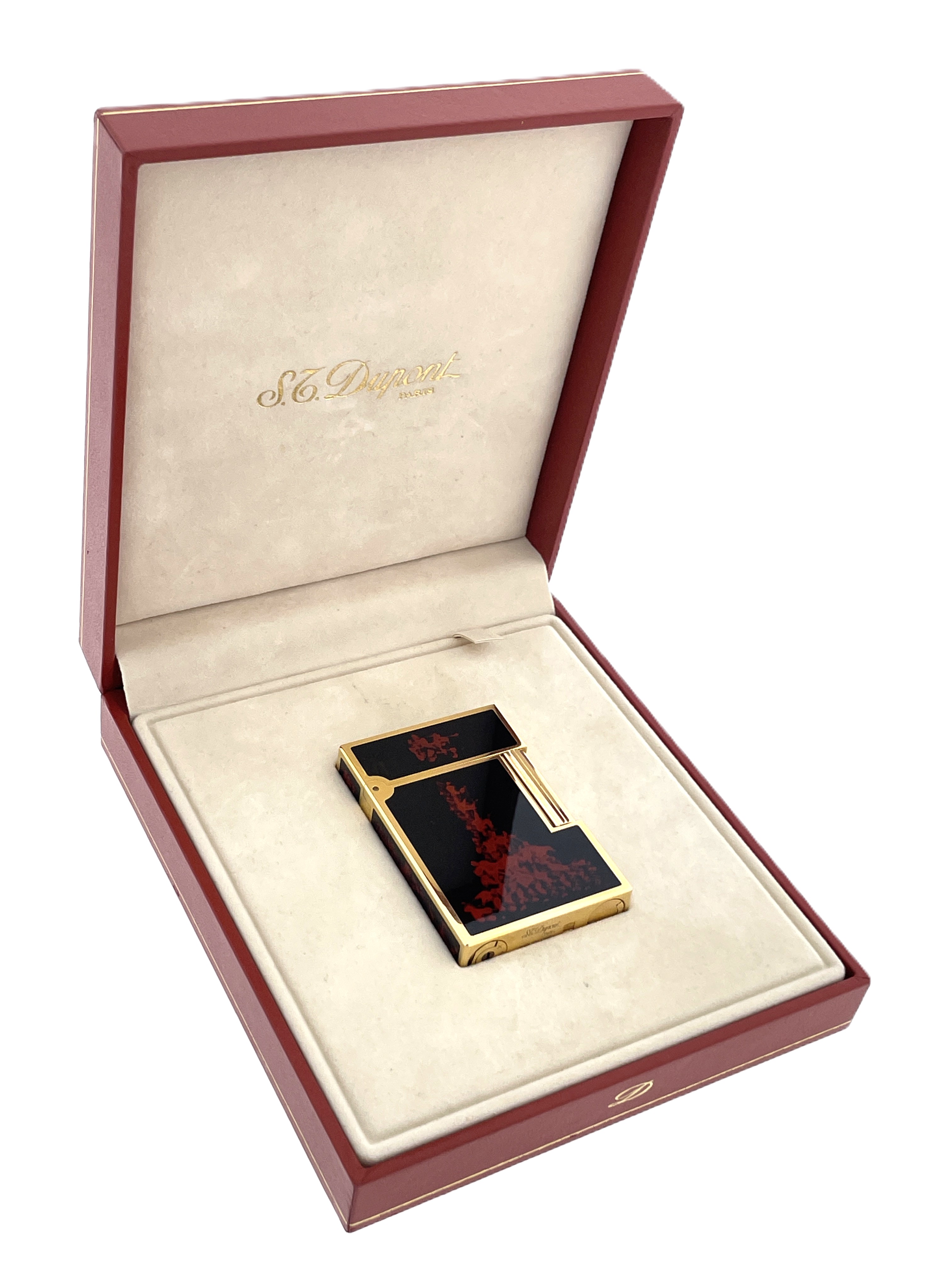 Vintage Aansteker S.T. Dupont Ligne 2 Volcano Lighter - Set
