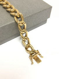 18 K Gouden Gourmet Schakel Armband - 18,5 cm / 13,9 g