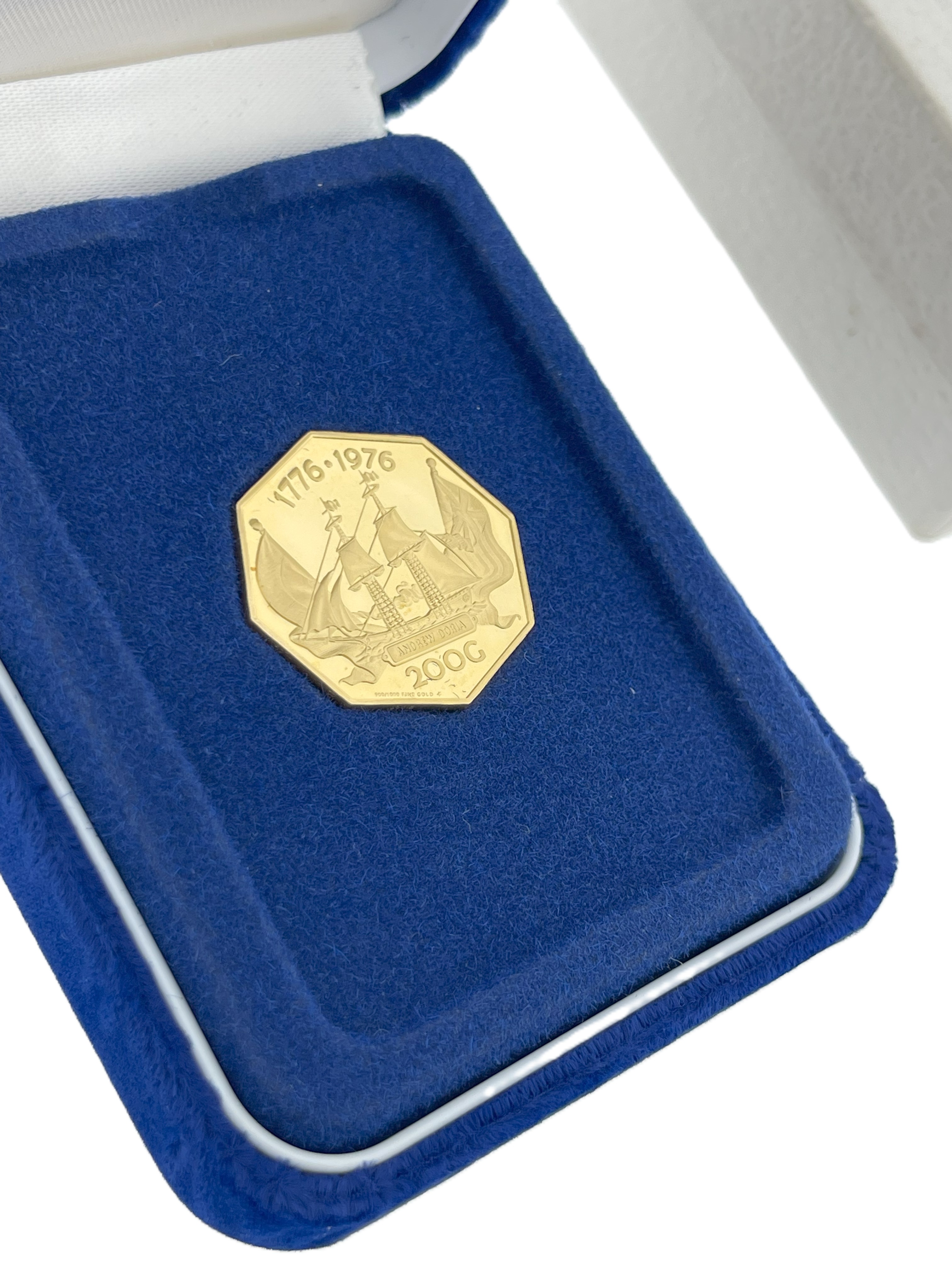 Gouden 200 Gulden Juliana Nederlandse Antillen (Andrew Doria) Proof / Full Set 1976