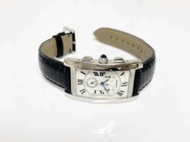 Cartier Tank Américaine Chronograaf 2312 18K Wit Goud Quartz