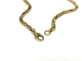 14 Karaat Massief Gouden Koningsarmband - 22 cm / 11,3 g / 3 mm