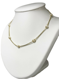 Venetiaans Collier Zoetwater Cultivé Parels - 40/44 cm (Verstelbaar) 12,9 g