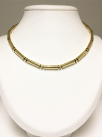 18 K Gouden Schakel Collier / Choker (rond) - 46 cm / 28,97 g