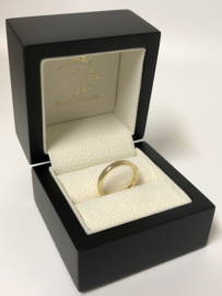 18 K Massief Gouden Bijzet Ring Bandring (glad / bol)