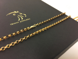 14 K Antiek Gouden Jasseron Collier - 70 cm / 11,55 g