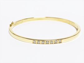 14 K Gouden Slaven Armband 0.35 crt Briljantgeslepen Diamant G / VVS1