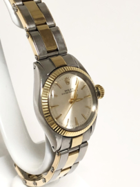 ROLEX Oyster Perpetual No Date Lady 1967 - Staal Goud / Full Set Pyramide Box