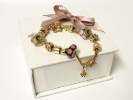 PANDORA 14 K Gouden Armband Diverse Bedels - 20,5 cm / 41,05 g