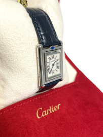 Cartier Tank Basculante 2386 Stainless Steel White Roman Dial - Incl. Garantie