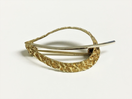 14 K Bicolor Gouden Broche - 2,8 cm