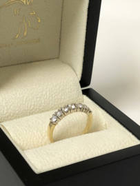 Rensini 14 K Bicolor Gouden Memoire Rijring 0.70 crt Briljantgeslepen Diamant - G / IF