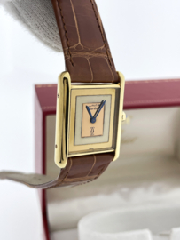 Must de Cartier Tank Rectangle Trinity Dial Large Quartz  - 2 Jaar Garantie