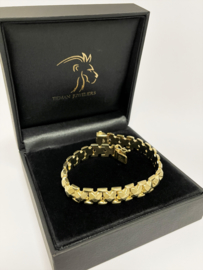 Vintage 14 K Gouden Schakel Armband - 18,5 cm / 17,99 g / 1 cm