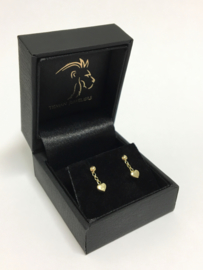 14 K Gouden Oorhangers - Hartjes