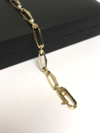 14 K Gouden Closed Forever Schakel Armband - 19 cm / 8,7 g