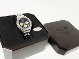 Breitling Chrono Cockpit Blue Dial Staal Goud - Full Set / B 30012