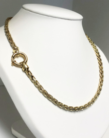 14 K Gouden Vossenstaart Slot Collier - 50 cm / 43,4 gram / 5,5 mm