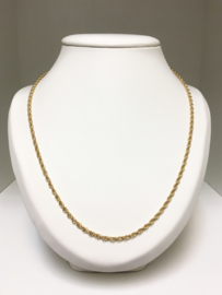 14 K Gouden Draai Ketting - 62 cm / 11,2 g