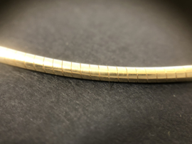 14 K Gouden Slangen Collier Rond - 45 cm /16 g