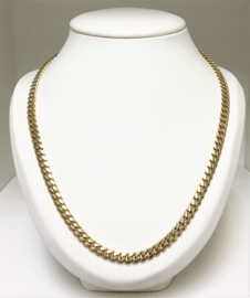 14 K Massief Gouden Gourmet Schakel Ketting - 80 cm / 109,23 g