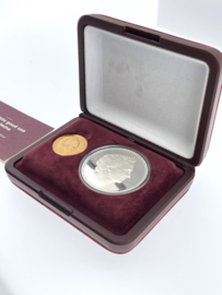 Het Laatste Goud Van Wilhelmina - Gouden 10 Gulden En Zilveren Penning in Cassette + Certificaat