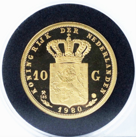 Nederland - Penning Gouden Tientje Beatrix 1980 Herslag in Goud