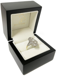 Art Deco Navette Diamond Ring 0.75 ct Diamant G/VVS - Jaren '30