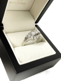 Witgouden Slagring ca 1.25 ct Briljant Geslepen Diamant - G / VS2