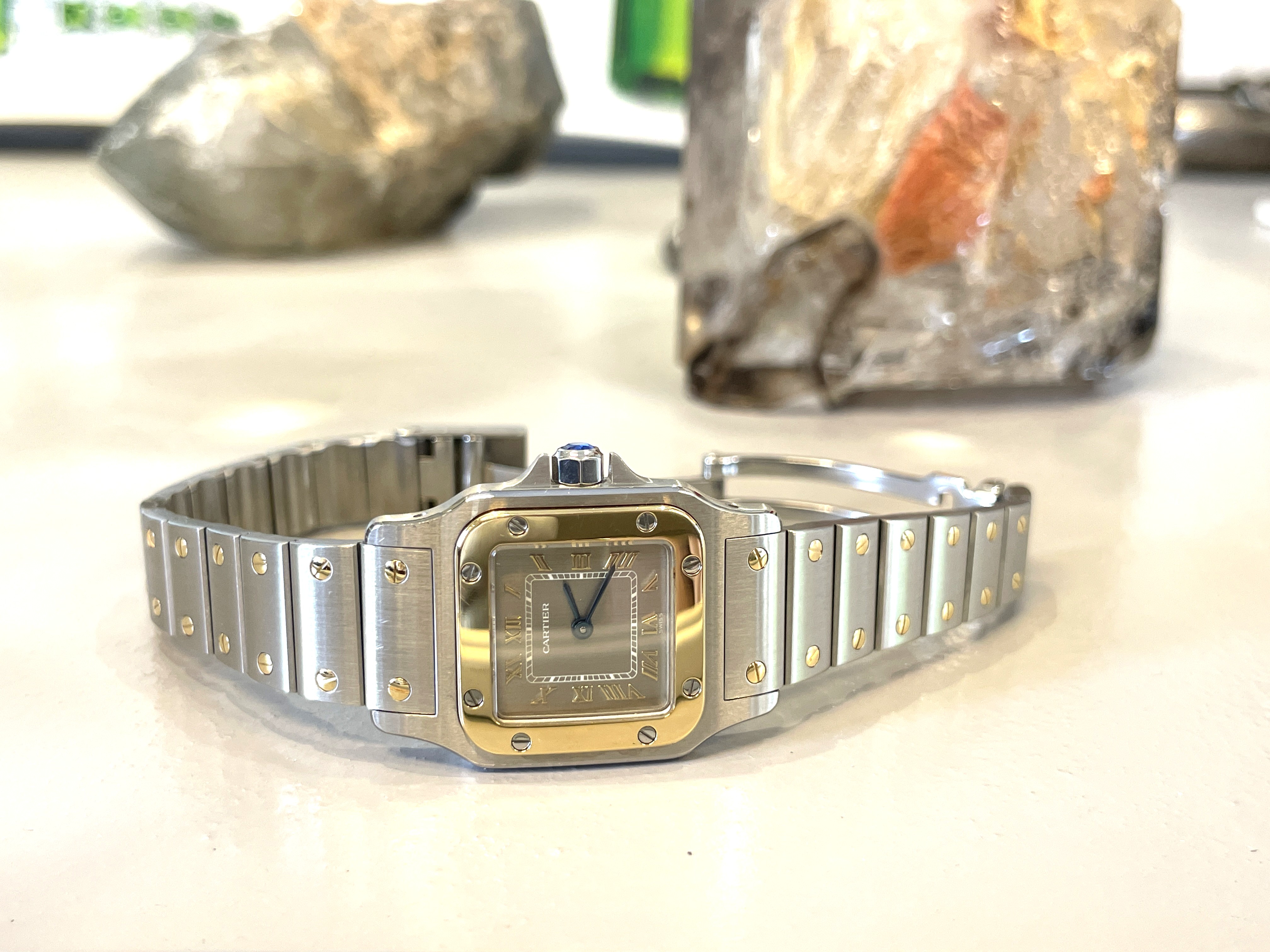 Santos de Cartier Galbee Lady Ref. 1057930 Staal/Goud - Incl. Garantie