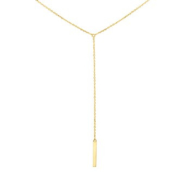 14 K Gouden Anker Collier (verstelbaar) - Hanger Met Balkje