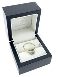 Antiek Gouden Ring 0.40 ct Briljant Geslepen Diamant - H / VS2-SI