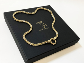 14 K Gouden Vossenstaart Slot Collier - 50 cm / 43,4 gram / 5,5 mm